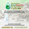 Flyer de divulgação do seminário Brasil Espanha, com link para inscrições e data do evento, 25 e 26 de junho de 2019.